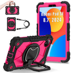 For Xiaomi Redmi Pad SE 4G 8.7 inch Case Silicone+PC Kickstand Tablet Cover