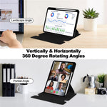 For Xiaomi Poco Pad X1 / Pad 8 Pro / Pad 8 / Pad 7 Pro / Pad 7 Case 360 Degree Rotary Stand PU Leather+Acrylic Tablet Cover (Without Keyboard)