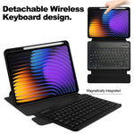 For Xiaomi Poco Pad X1 / Pad 8 Pro / Pad 8 / Pad 7 Pro / Pad 7 Case 360-Degree Rotary Stand PU Leather+Acrylic Tablet Cover with Keyboard