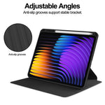 For Xiaomi Poco Pad X1 / Pad 8 Pro / Pad 8 / Pad 7 Pro / Pad 7 Case 360 Degree Rotary Stand PU Leather+Acrylic Tablet Cover (Without Keyboard)