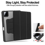 For Xiaomi Poco Pad X1 / Pad 8 Pro / Pad 8 / Pad 7 Pro / Pad 7 Case 360 Degree Rotary Stand PU Leather+Acrylic Tablet Cover (Without Keyboard)
