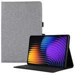 For Xiaomi Poco Pad X1 / Pad 8 Pro / Pad 8 / Pad 7 Pro / Pad 7 Leather Case Card Holder Cloth Texture Tablet Stand Cover