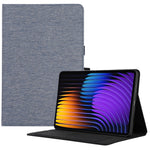 For Xiaomi Poco Pad X1 / Pad 8 Pro / Pad 8 / Pad 7 Pro / Pad 7 Leather Case Card Holder Cloth Texture Tablet Stand Cover