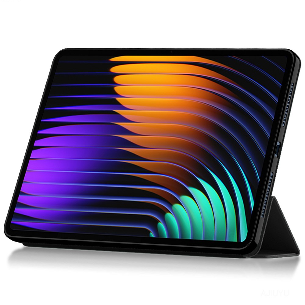 For Xiaomi Pad 7 Case PU Leather TPU Back Trifold Stand Tablet Cover Auto Wake  /  Sleep