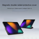 For Xiaomi Pad 7 Leather Case Origami Stand Magnetic Tablet Cover Auto Wake  /  Sleep