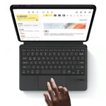 For Xiaomi Pad 7 Magnetic Leather Case + Touchpad Bluetooth-compatible Keyboard with Backlit