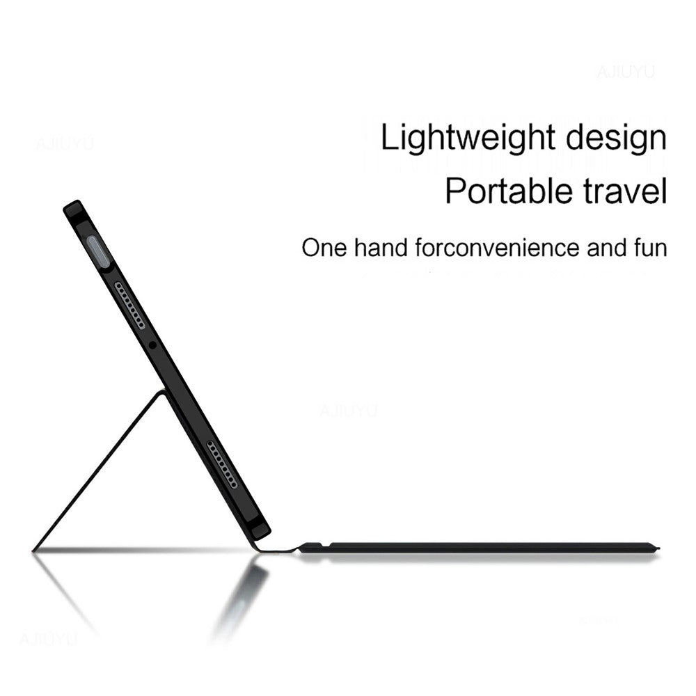 For Xiaomi Pad 7 Magnetic Leather Case + Touchpad Bluetooth-compatible Keyboard with Backlit