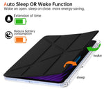 For Xiaomi Poco Pad X1 / Pad 8 Pro / Pad 8 / Pad 7 Pro / Pad 7 Case PU Leather Origami Stand Clear Tablet Cover