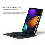 For Xiaomi Pad 7 Leather Case + Bluetooth-compatible Keyboard with Backlight Trackpad