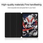 For Lenovo Legion Y700 (2024) Case PU Leather TPU Back Trifold Stand Tablet Cover Auto Wake / Sleep