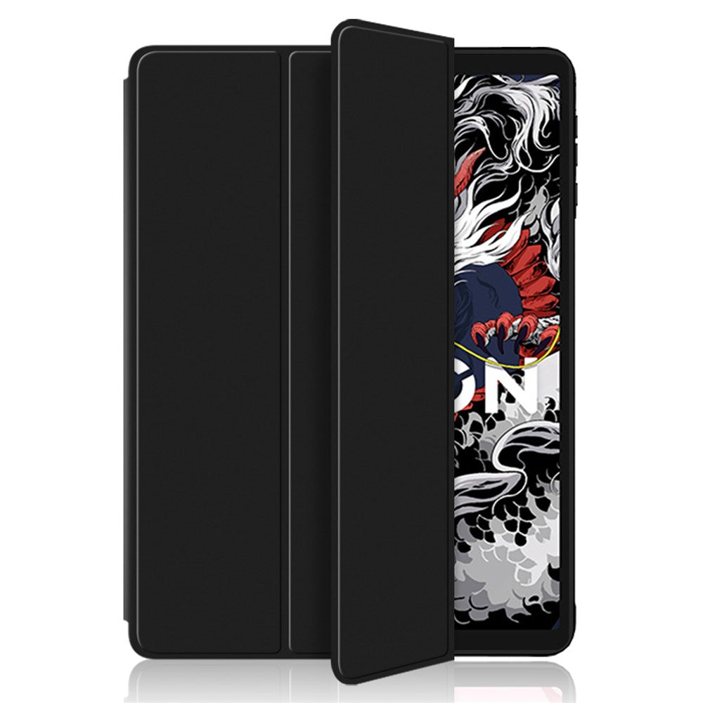 For Lenovo Legion Y700 (2024) Case PU Leather TPU Back Trifold Stand Tablet Cover Auto Wake / Sleep
