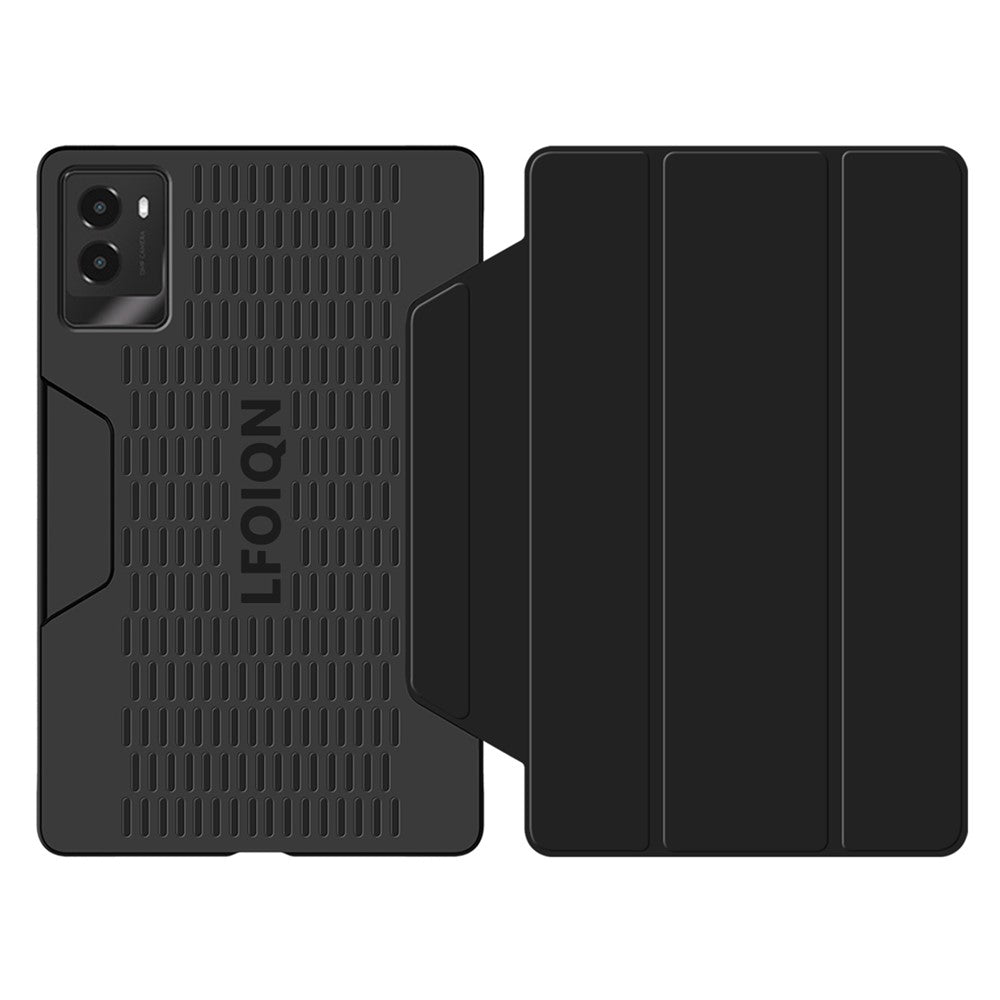 For Lenovo Legion Y700 (2024) Tablet Case Trifold Stand Leather+PC Hollow Back Cover Auto Wake / Sleep