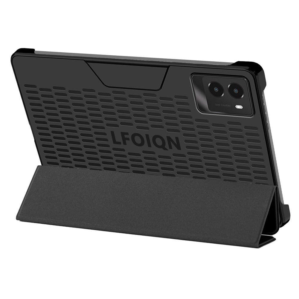 For Lenovo Legion Y700 (2024) Tablet Case Trifold Stand Leather+PC Hollow Back Cover Auto Wake / Sleep