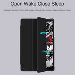 For Lenovo Legion Y700 (2024) Tablet Case Trifold Stand Leather+PC Hollow Back Cover Auto Wake / Sleep