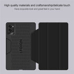 For Lenovo Legion Y700 (2024) Tablet Case Trifold Stand Leather+PC Hollow Back Cover Auto Wake / Sleep