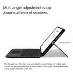 For Lenovo Legion Y700 (2024) Leather Case + Touchpad Bluetooth-compatible Keyboard with Backlit