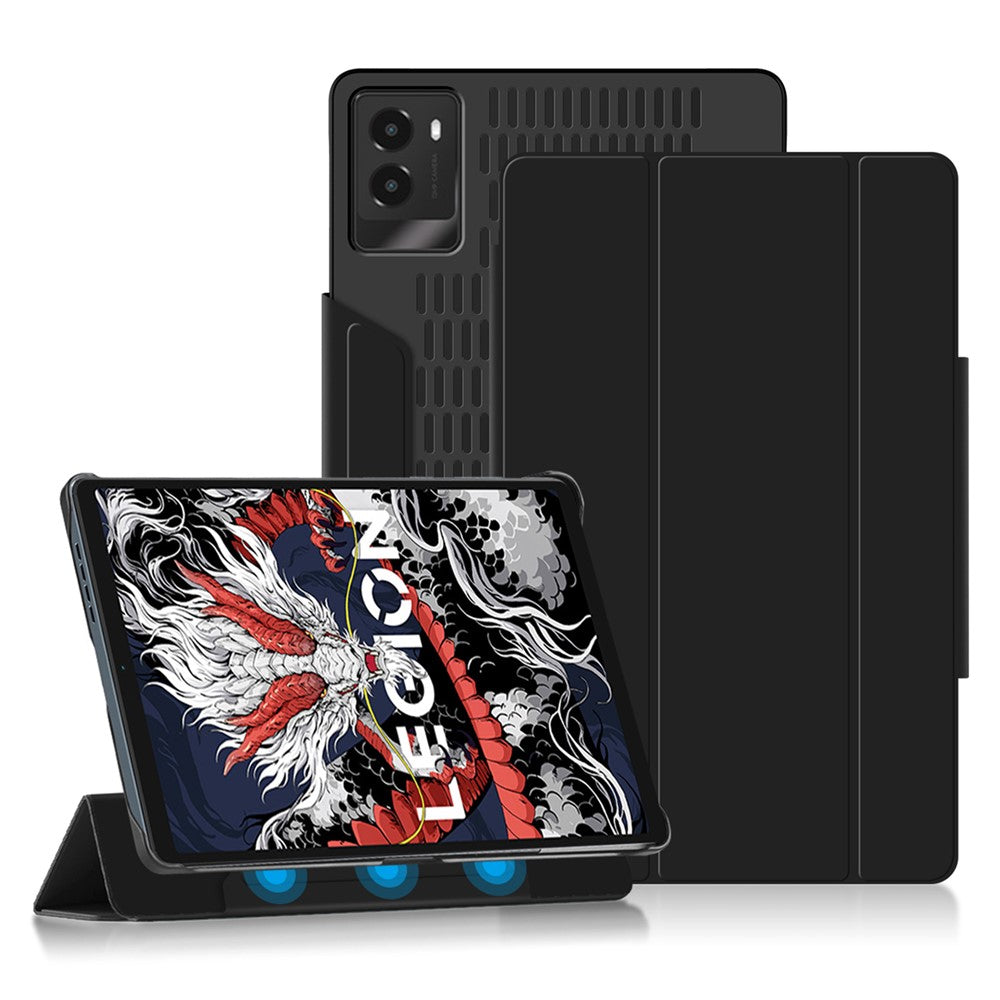 For Lenovo Legion Y700 (2024) Case Trifold Stand Detachable Magnetic Leather Tablet Cover