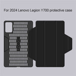 For Lenovo Legion Y700 (2024) Case Trifold Stand Detachable Magnetic Leather Tablet Cover