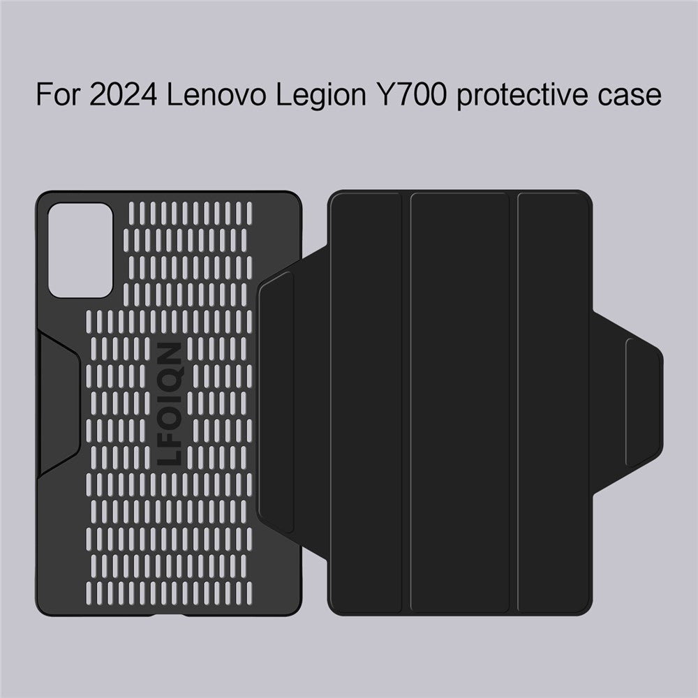 For Lenovo Legion Y700 (2024) Case Trifold Stand Detachable Magnetic Leather Tablet Cover