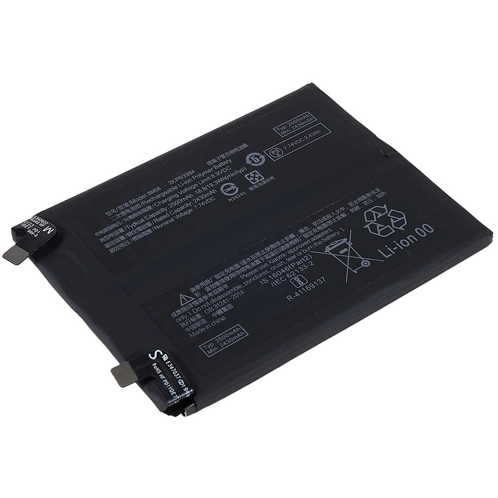 For Xiaomi 11T Pro 5G 3.87V 4860mAh Li-ion Polymer Battery (Double-layer Cells) Assembly (Encode: BM58) (without Logo)