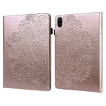 For Honor Pad X8b / Pad X8a Case Peacock Flower Pattern Card Holder Leather Tablet Cover