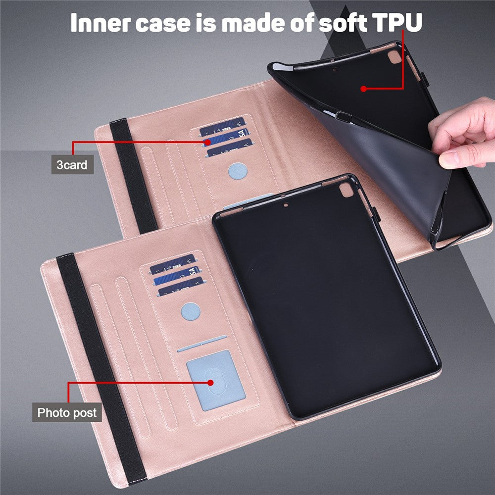 Til Honor Pad X8b / Pad X8a Cover Påfugleblomst Mønster Kortholder Læder Tablet Cover