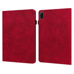 For Honor Pad X8b / Pad X8a Case Peacock Flower Pattern Card Holder Leather Tablet Cover