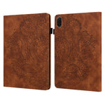 For Honor Pad X8b / Pad X8a Case Peacock Flower Pattern Card Holder Leather Tablet Cover