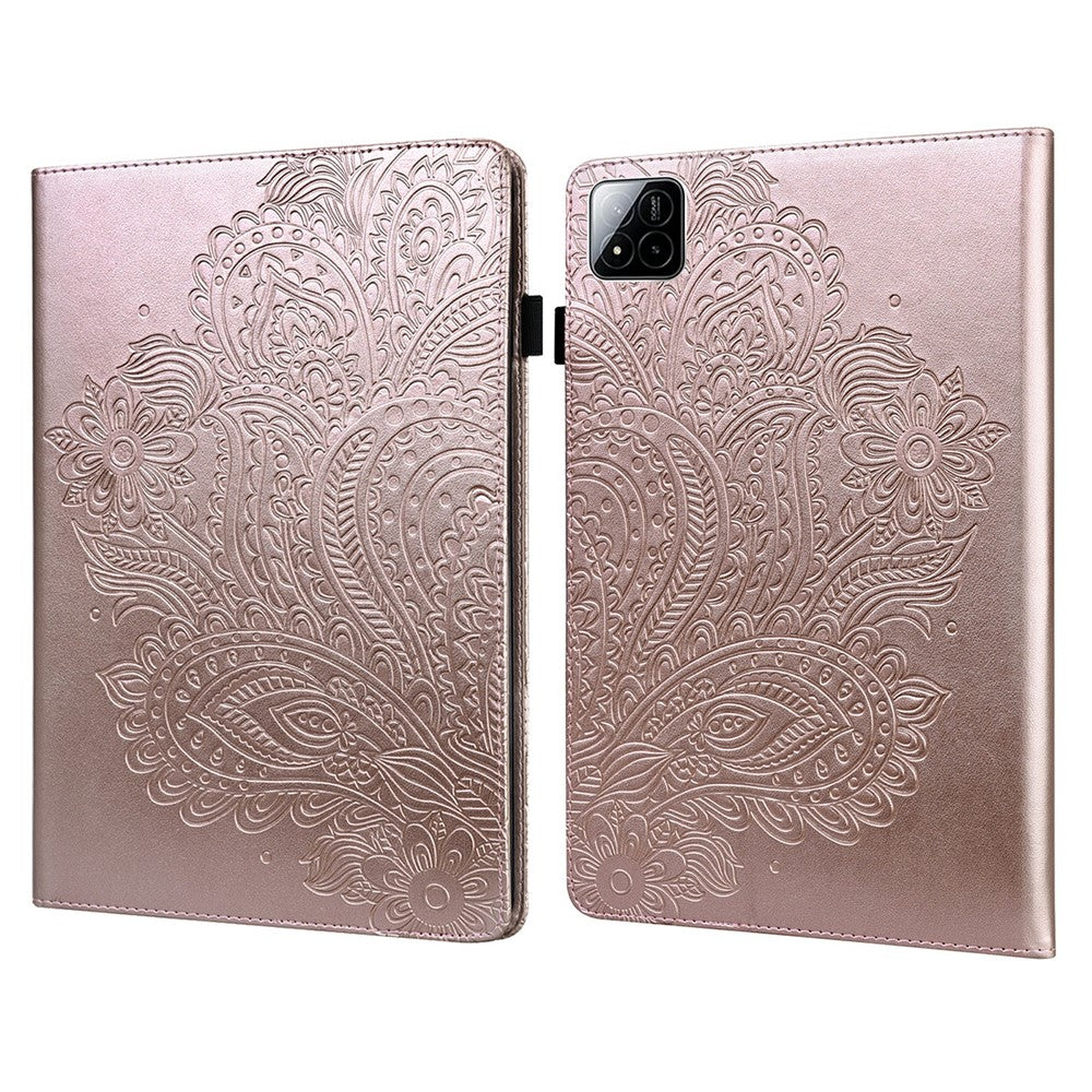 For Xiaomi Poco Pad X1 / Pad 8 Pro / Pad 8 / Pad 7 Pro / Pad 7 Case Peacock Flower Pattern Card Holder Leather Tablet Cover