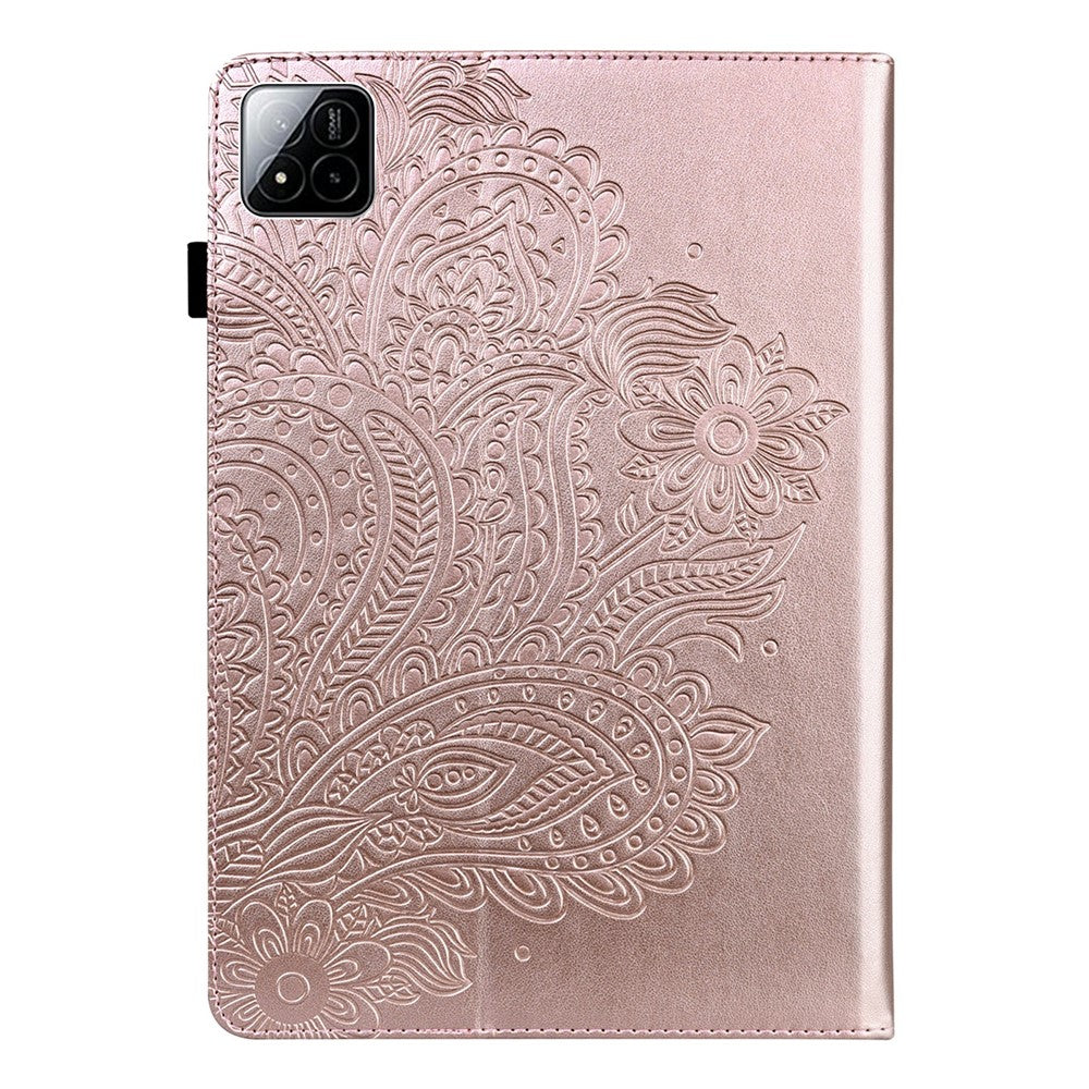 For Xiaomi Poco Pad X1 / Pad 8 Pro / Pad 8 / Pad 7 Pro / Pad 7 Case Peacock Flower Pattern Card Holder Leather Tablet Cover