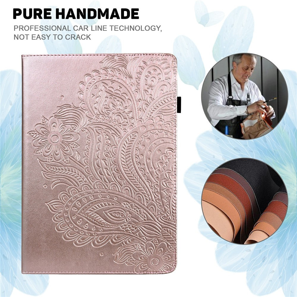 For Xiaomi Poco Pad X1 / Pad 8 Pro / Pad 8 / Pad 7 Pro / Pad 7 Case Peacock Flower Pattern Card Holder Leather Tablet Cover