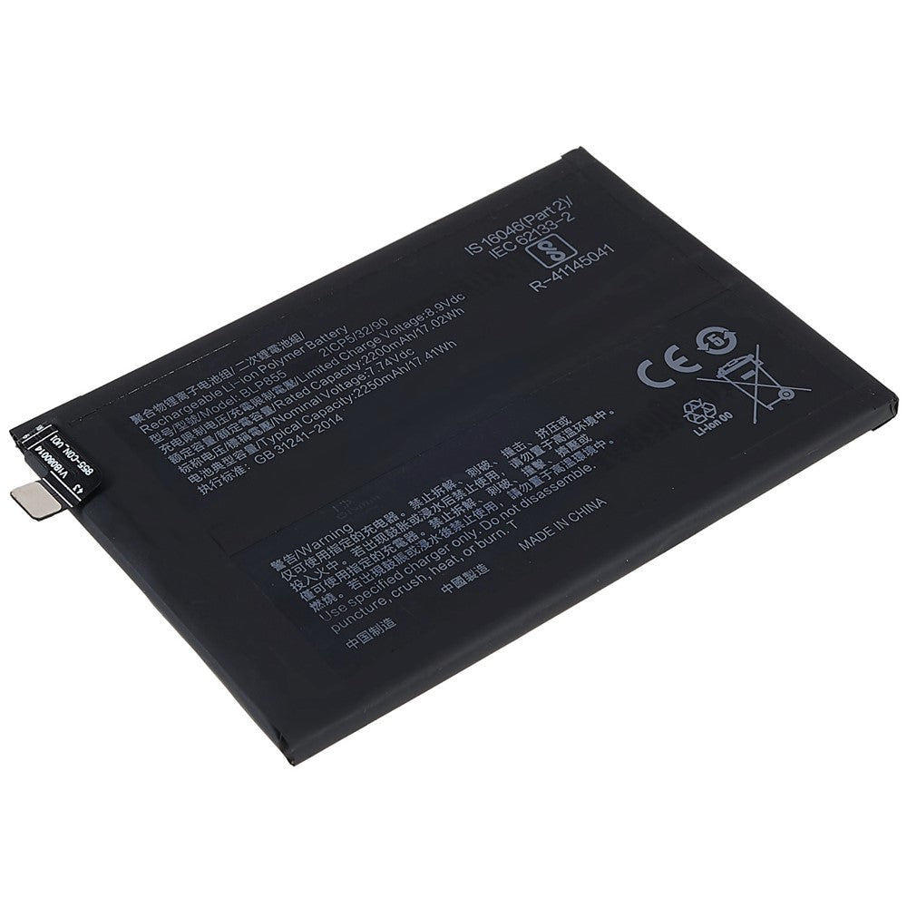 For Oppo Reno6 Pro 5G 3.87V 4400mAh Li-ion Polymer Battery (Double-layer Cells) Assembly (Encode: BLP855) (without Logo)