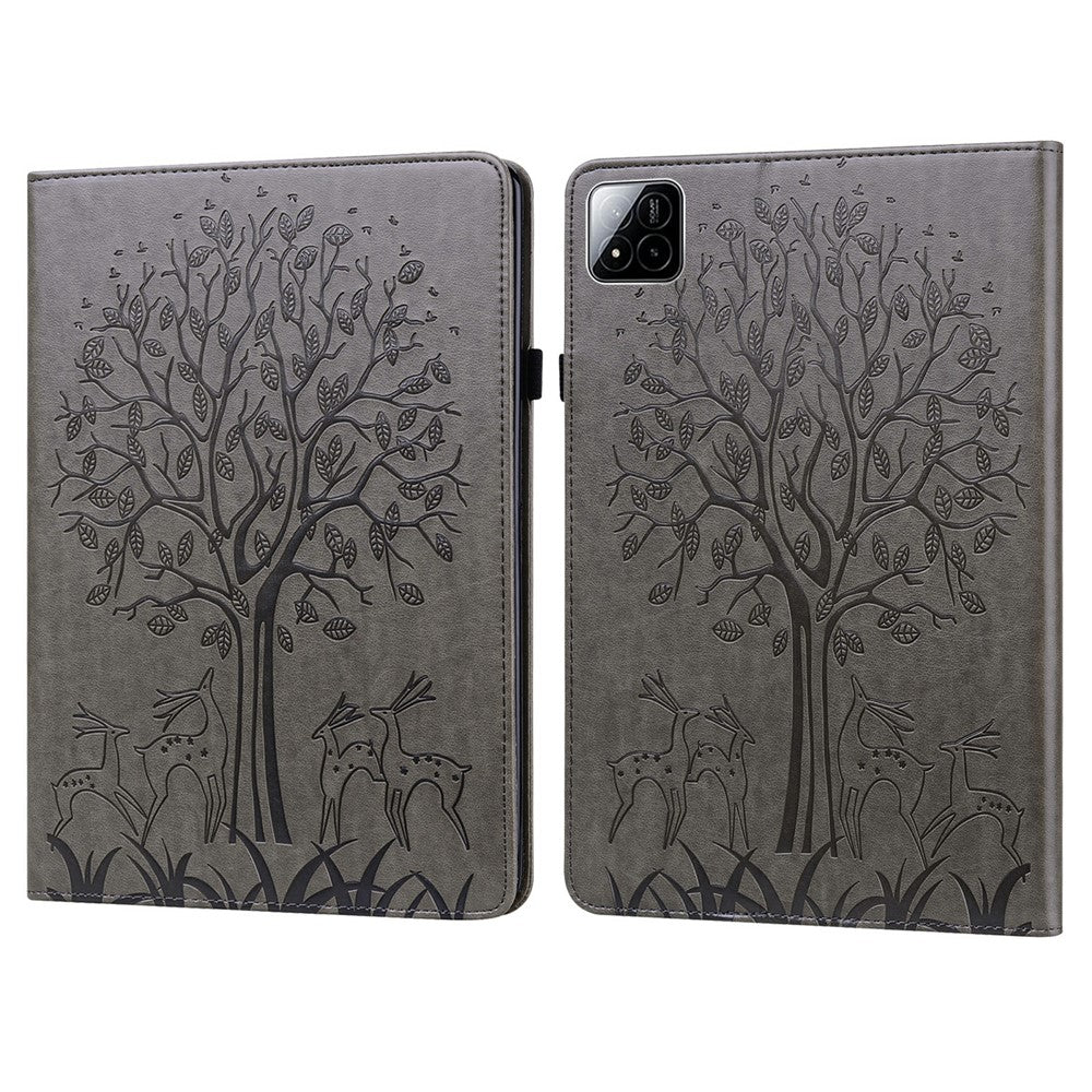 For Xiaomi Poco Pad X1 / Pad 8 Pro / Pad 8 / Pad 7 Pro / Pad 7 Case PU Leather Stand Tree Deer Pattern Tablet Cover