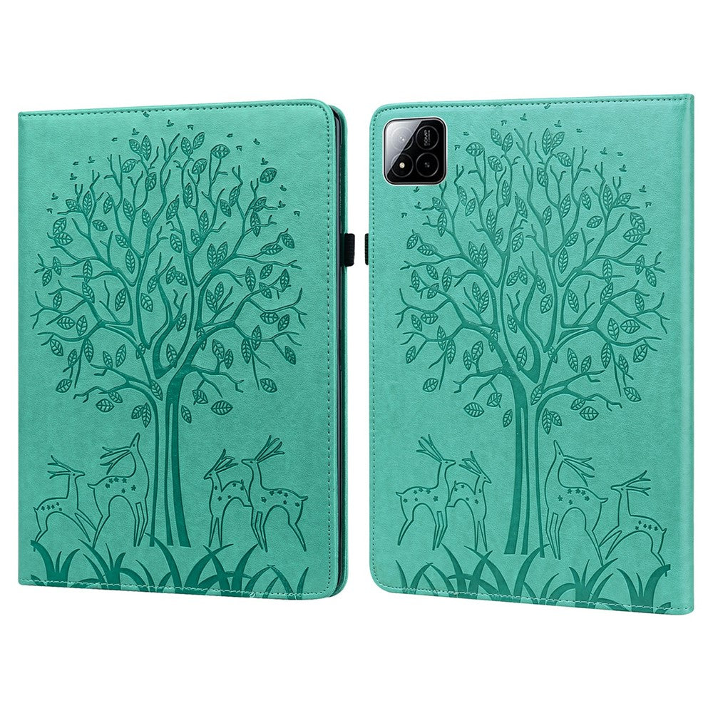 For Xiaomi Poco Pad X1 / Pad 8 Pro / Pad 8 / Pad 7 Pro / Pad 7 Case PU Leather Stand Tree Deer Pattern Tablet Cover