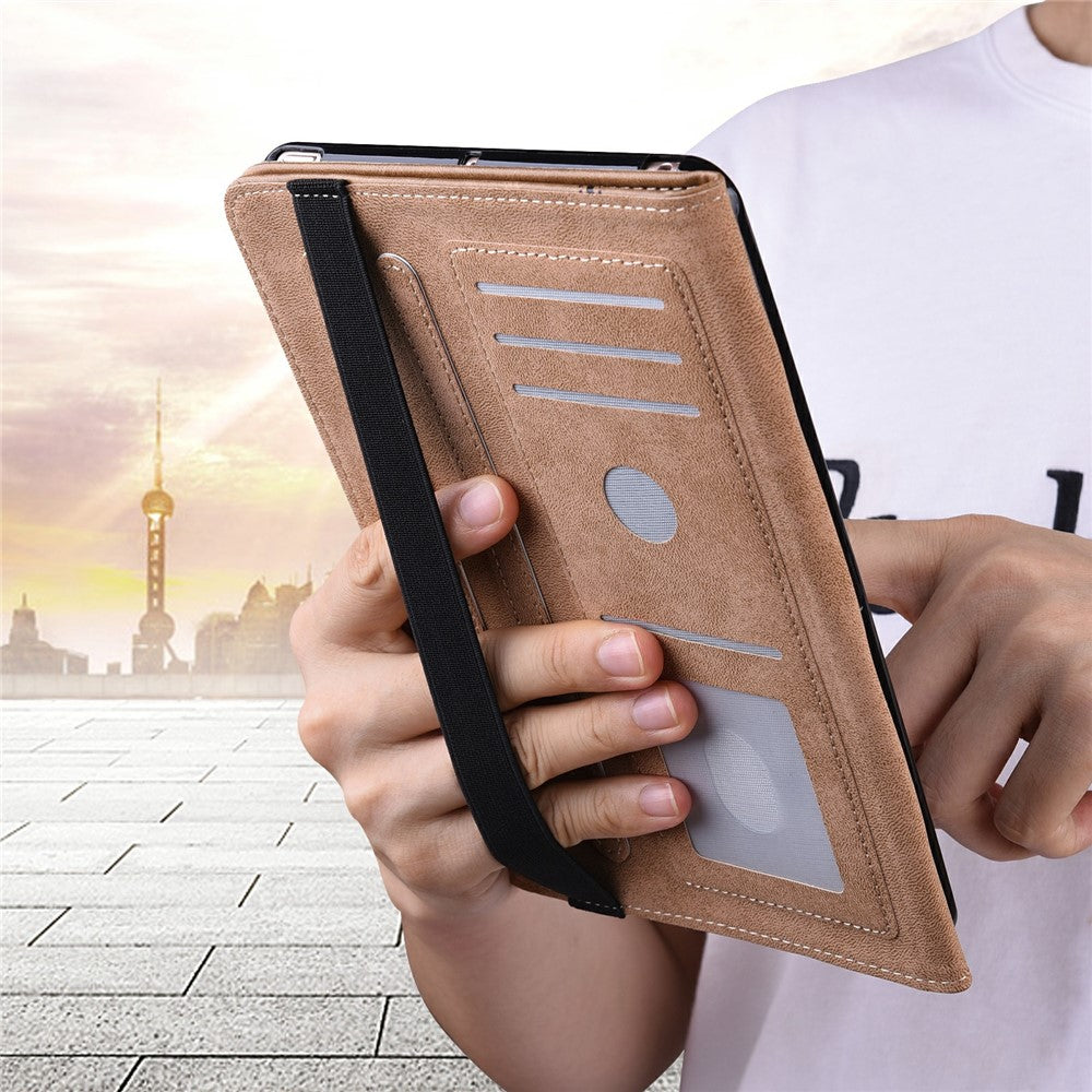 Til Honor Pad X8b / Pad X8a Coverlinje Præget PU-læder Kortholder Tablet Stand Cover