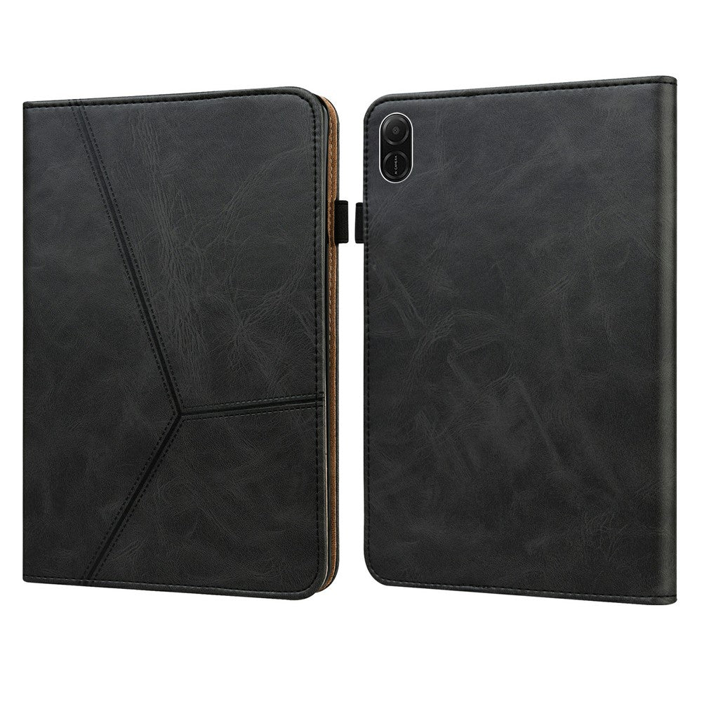 For Honor Pad X8b / Pad X8a Case Line Imprinted PU Leather Card Holder Tablet Stand Cover