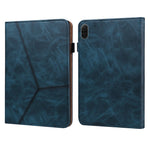 For Honor Pad X8b / Pad X8a Case Line Imprinted PU Leather Card Holder Tablet Stand Cover