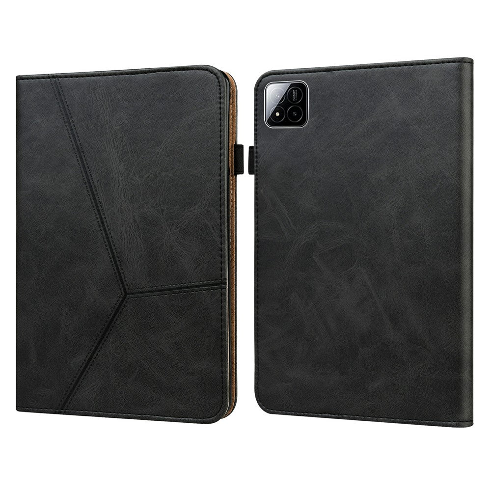 For Xiaomi Poco Pad X1 / Pad 8 Pro / Pad 8 / Pad 7 Pro / Pad 7 Case Line Imprinted PU Leather Card Holder Tablet Stand Cover