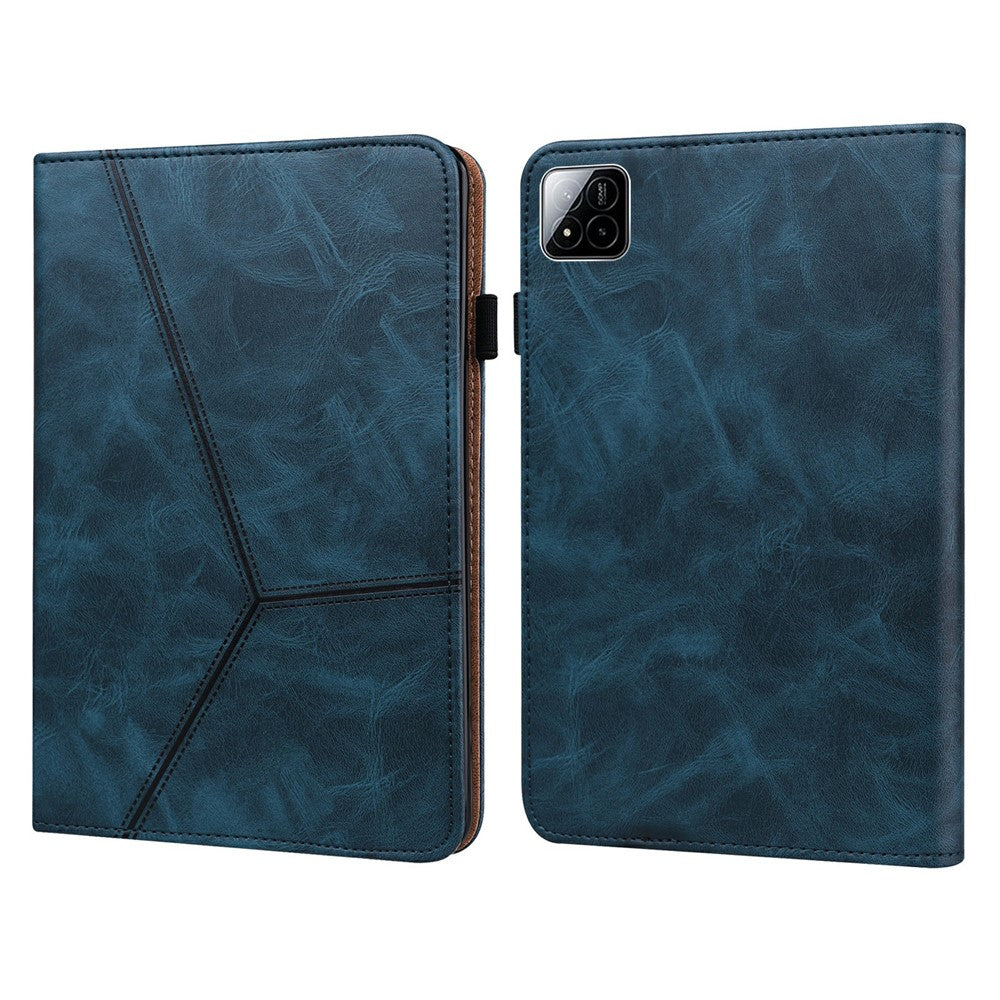 For Xiaomi Poco Pad X1 / Pad 8 Pro / Pad 8 / Pad 7 Pro / Pad 7 Case Line Imprinted PU Leather Card Holder Tablet Stand Cover