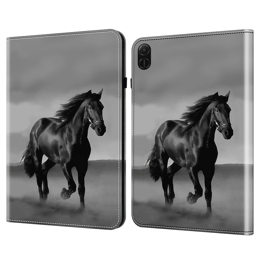 For Honor Pad X8b / Pad X8a Case Flip Stand Leather Tablet Cover Pattern Printed