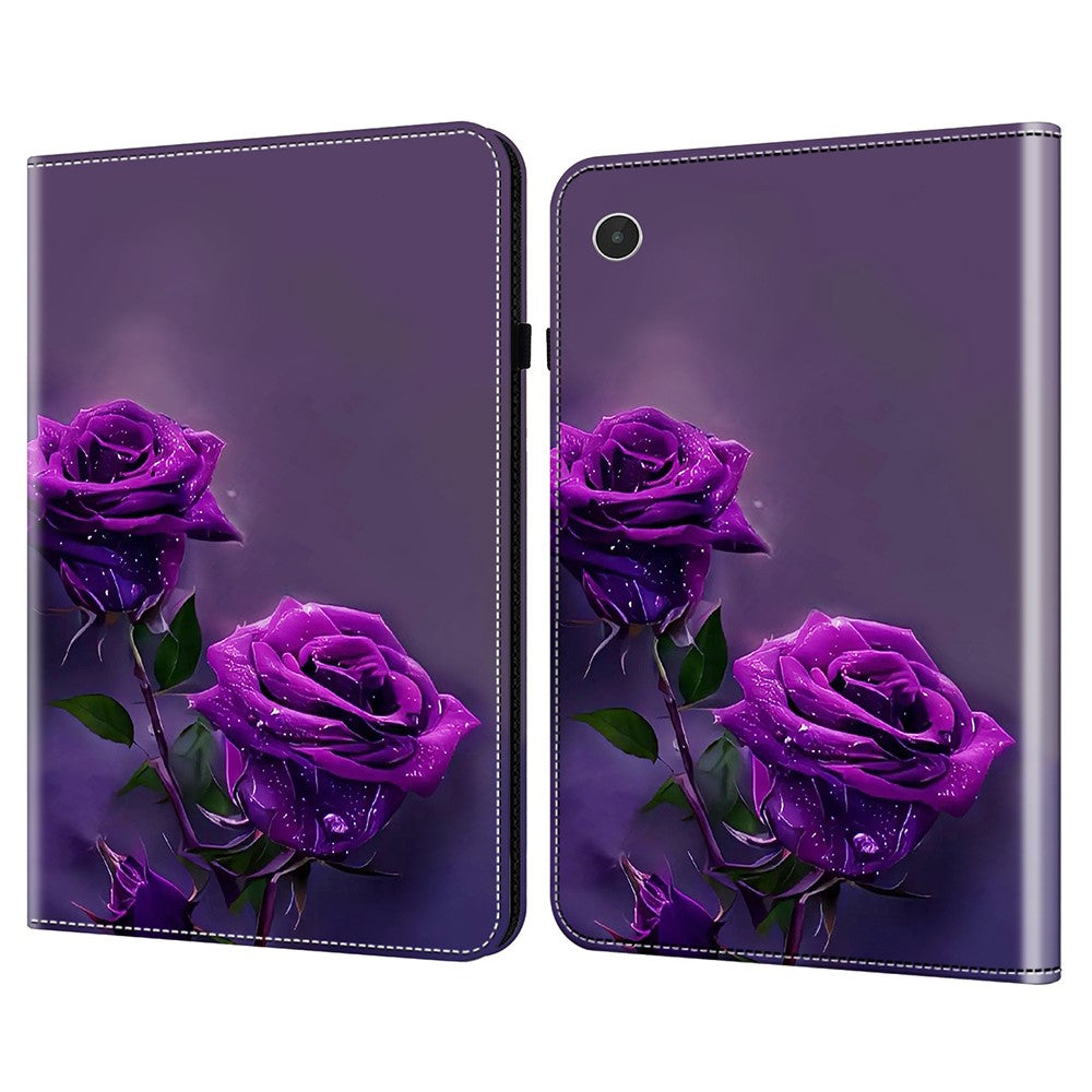 For Lenovo Tab Plus Case Flip Stand Leather Tablet Cover Pattern Printed