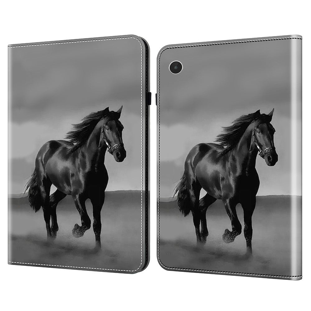 For Lenovo Tab Plus Case Flip Stand Leather Tablet Cover Pattern Printed