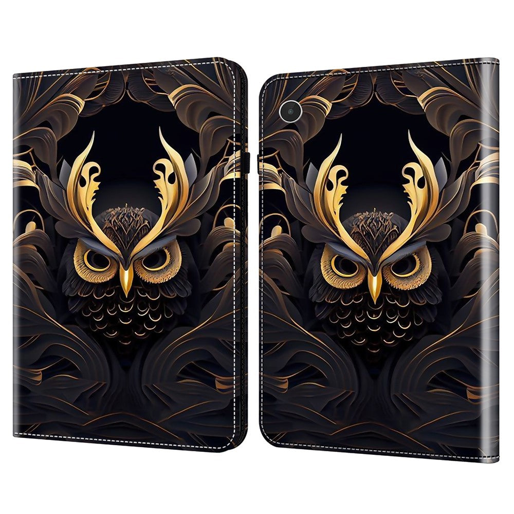 For Lenovo Tab Plus Case Flip Stand Leather Tablet Cover Pattern Printed