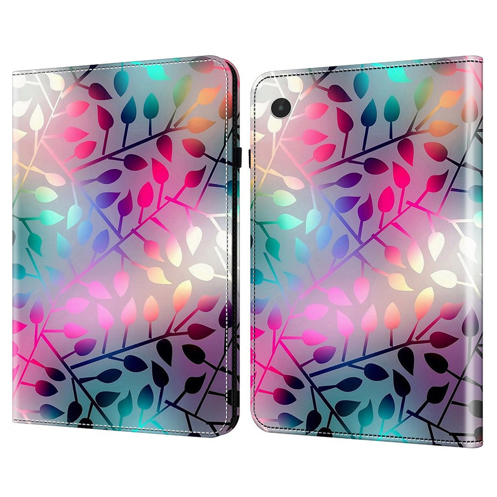 For Lenovo Tab Plus Case Flip Stand Leather Tablet Cover Pattern Printed