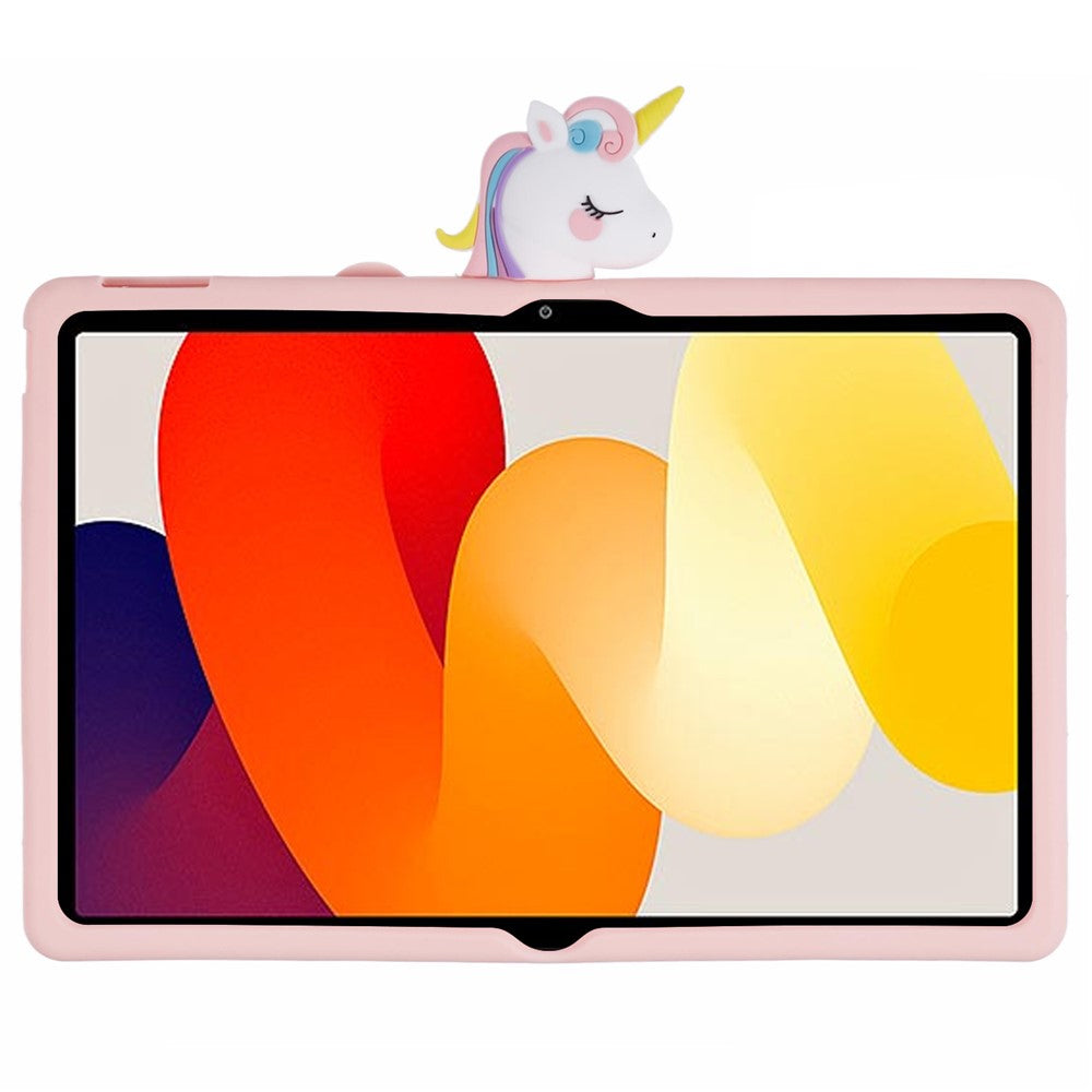 For Xiaomi Redmi Pad SE Silicone Case Kickstand Cute Horse Tablet Cover
