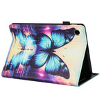 For Lenovo M10 Plus TB-X606F Case Pattern Leather Tablet Cover with Auto Sleep / Wake, Card Holder