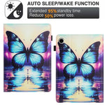 For Lenovo M10 Plus TB-X606F Case Pattern Leather Tablet Cover with Auto Sleep / Wake, Card Holder
