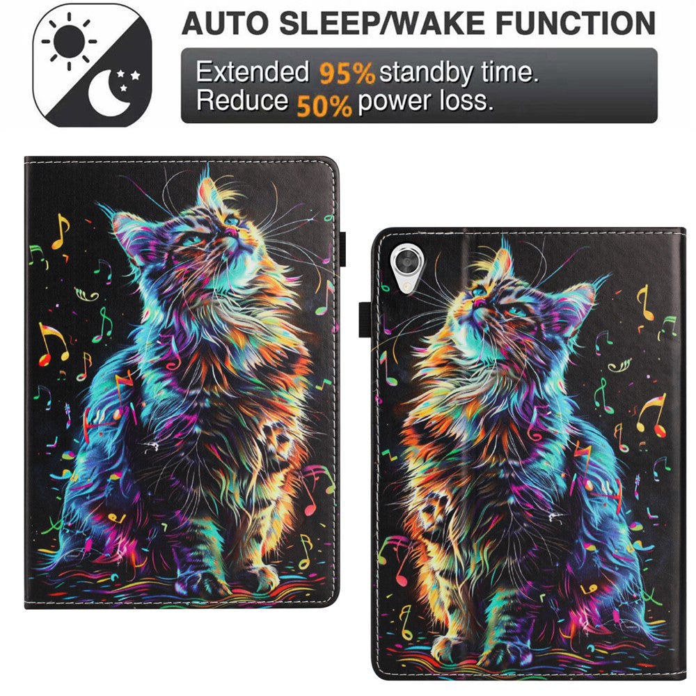 For Lenovo Tab M10 HD Gen 2 Case Pattern Leather Tablet Cover with Auto Sleep / Wake, Card Holder