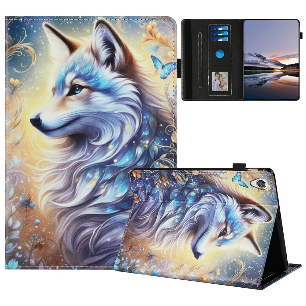 For Lenovo Tab M10 HD Gen 2 Case Pattern Leather Tablet Cover with Auto Sleep / Wake, Card Holder