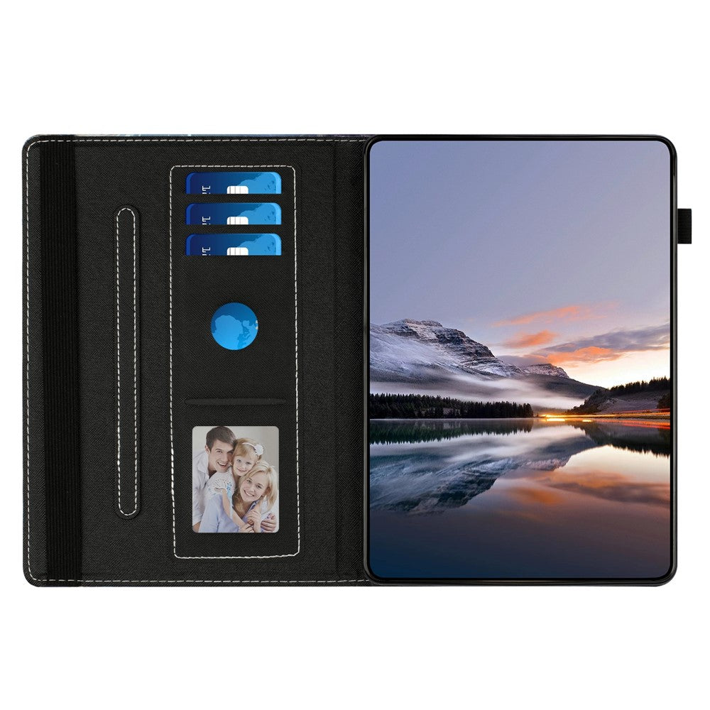 For Lenovo Tab P11 TB-J606F Case Pattern Leather Tablet Cover with Auto Sleep / Wake, Card Holder
